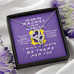 You Are The Rachel To My Monica Double Hearts Necklace - Best Friend Necklace - Soul Sister BFF Bestie Gifts