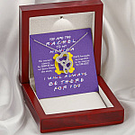 You Are The Rachel To My Monica Double Hearts Necklace - Best Friend Necklace - Soul Sister BFF Bestie Gifts
