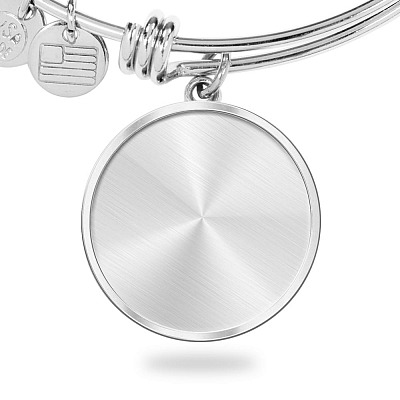 Circle Luxury Bangle (Silver)