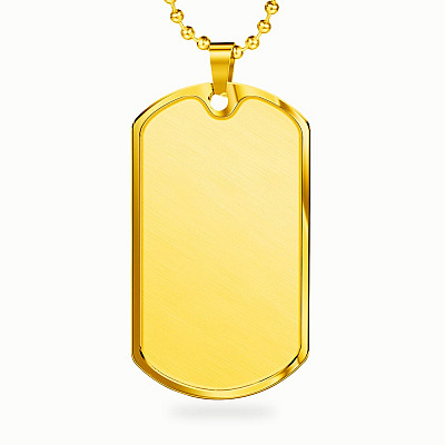 Dog Tag (Gold Plated)