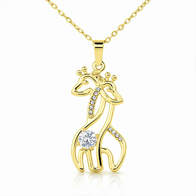 Giraffe Necklace (18K Yellow Gold)