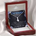 I'm Sorry I Can't Stop Thinking How Much I Love You Alluring Beauty Pendant Necklace - Apology Gifts I'm Sorry I Can't Stop Thinking How Much I Love You Alluring Beauty Pendant Necklace - Apology Gifts