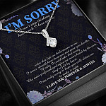 I'm Sorry I Can't Stop Thinking How Much I Love You Alluring Beauty Pendant Necklace - Apology Gifts I'm Sorry I Can't Stop Thinking How Much I Love You Alluring Beauty Pendant Necklace - Apology Gifts