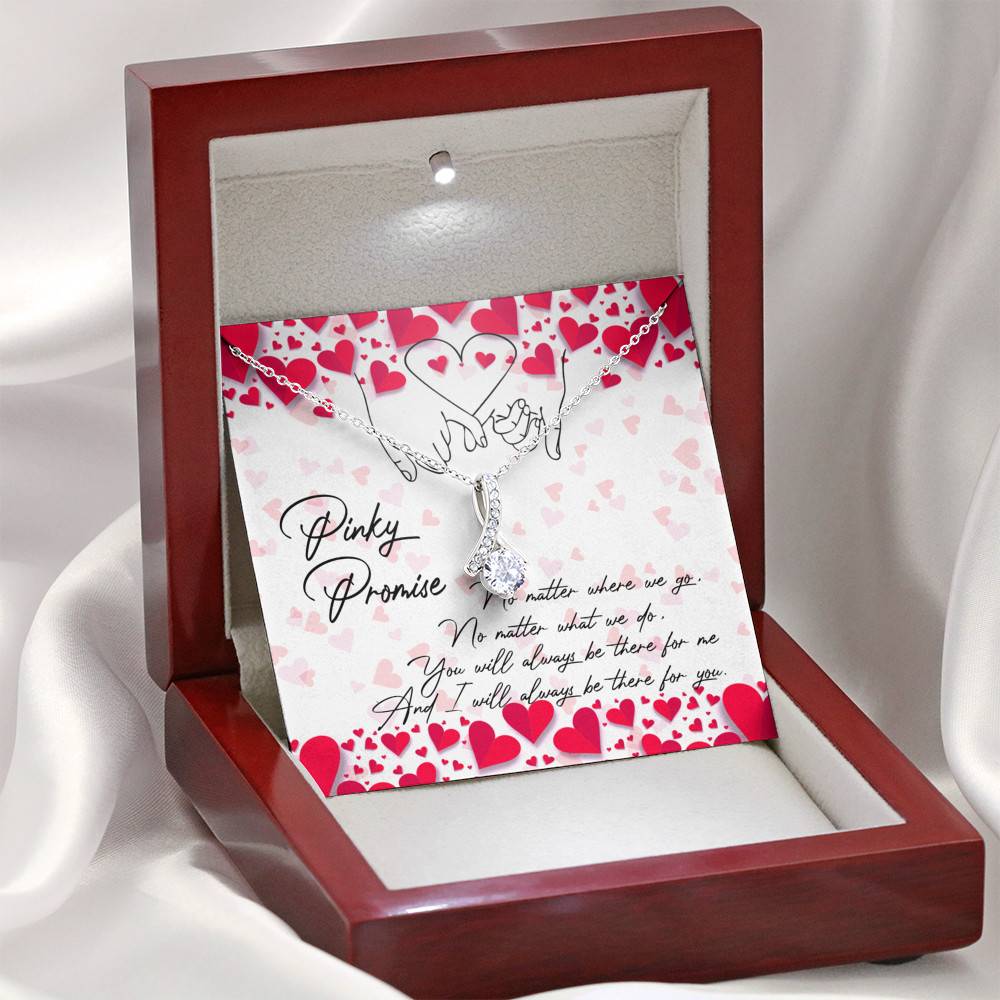 Pinky Promise I Will Always Be There For You Alluring Beauty Pendant Necklace - Friendship Distance Gifts Pinky Promise I Will Always Be There For You Alluring Beauty Pendant Necklace - Friendship Distance Gifts