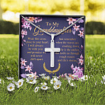 To My Granddaughter Wear This Cross Close to Your Heart I Will Always Be With You Artisan Crafted Cross Necklace To My Granddaughter Wear This Cross Close to Your Heart I Will Always Be With You Artisan Crafted Cross Necklace