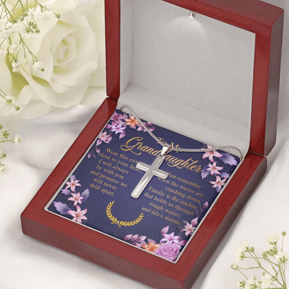 To My Granddaughter Wear This Cross Close to Your Heart I Will Always Be With You Artisan Crafted Cross Necklace To My Granddaughter Wear This Cross Close to Your Heart I Will Always Be With You Artisan Crafted Cross Necklace