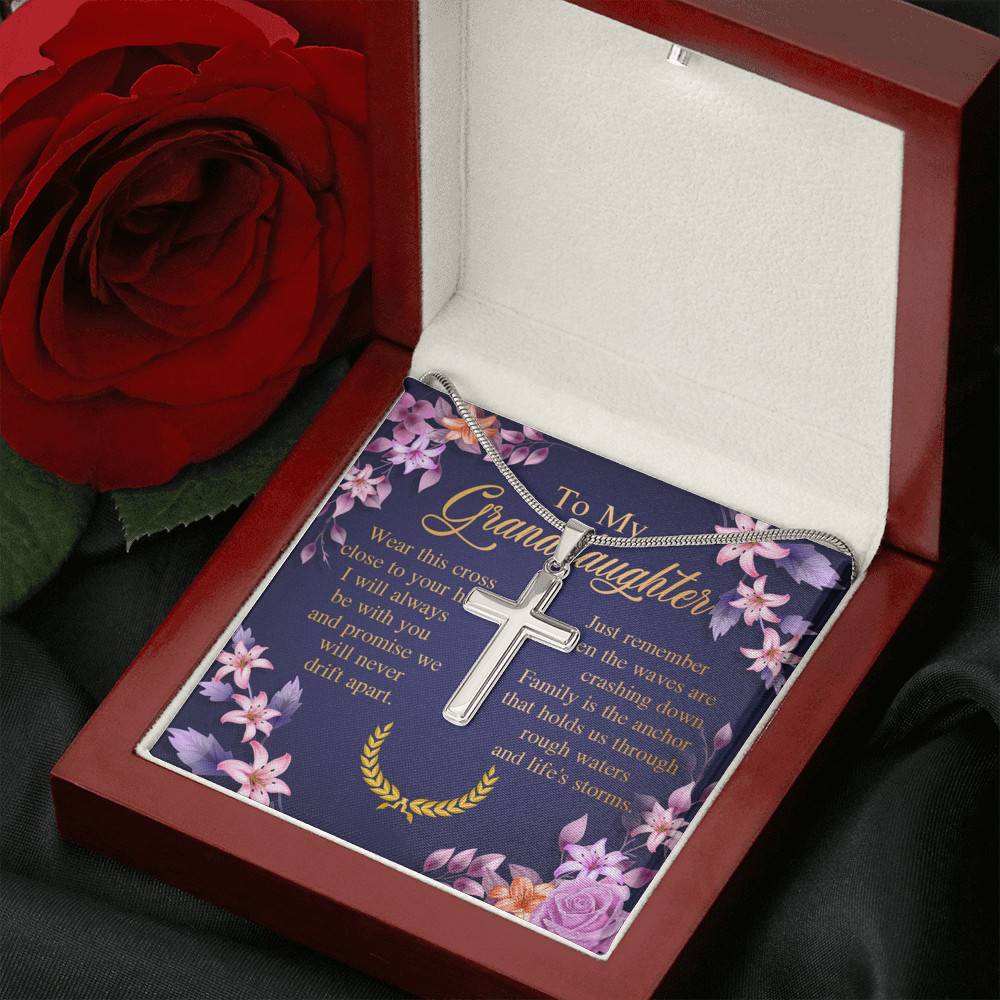 To My Granddaughter Wear This Cross Close to Your Heart I Will Always Be With You Artisan Crafted Cross Necklace To My Granddaughter Wear This Cross Close to Your Heart I Will Always Be With You Artisan Crafted Cross Necklace