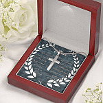 To My Grandson Wear This Cross Close to Your Heart I Will Always Be With You Artisan Crafted Cross Necklace To My Grandson Wear This Cross Close to Your Heart I Will Always Be With You Artisan Crafted Cross Necklace