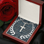 To My Grandson Wear This Cross Close to Your Heart I Will Always Be With You Artisan Crafted Cross Necklace To My Grandson Wear This Cross Close to Your Heart I Will Always Be With You Artisan Crafted Cross Necklace