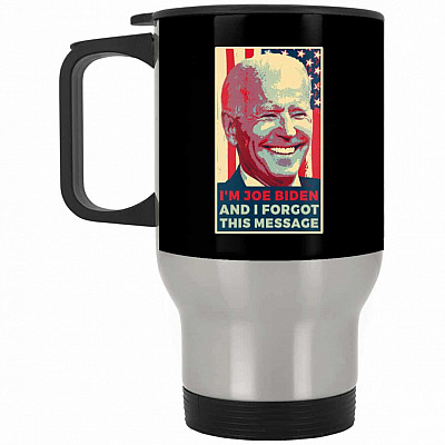 14 oz. Silver Travel Mug