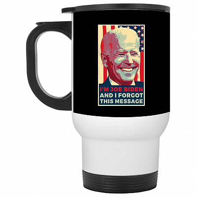 14 oz. White Travel Mug