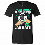 lab rats, Black, V-Neck T-Shirt