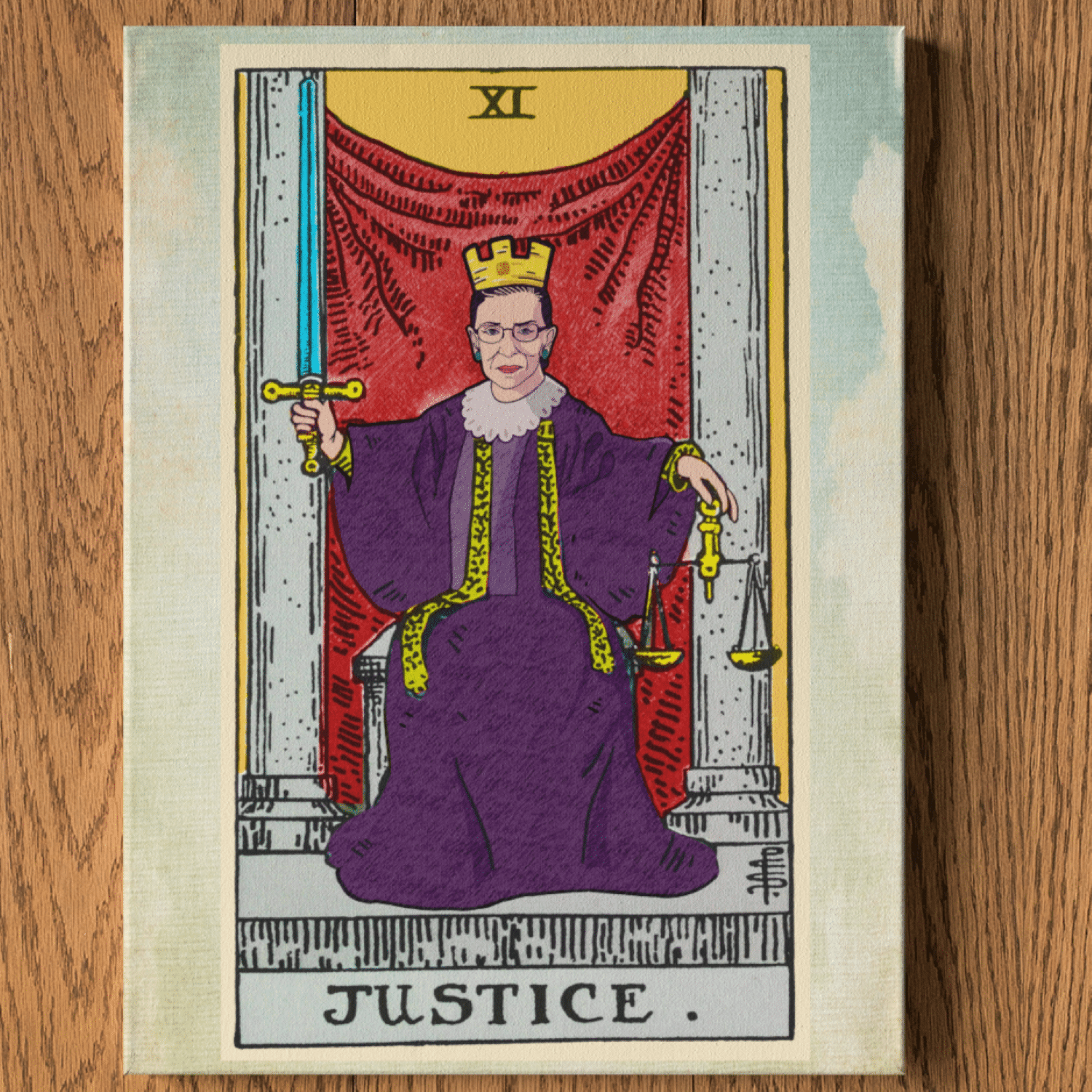 3LV. RBG Justice Card CANVAS mk2