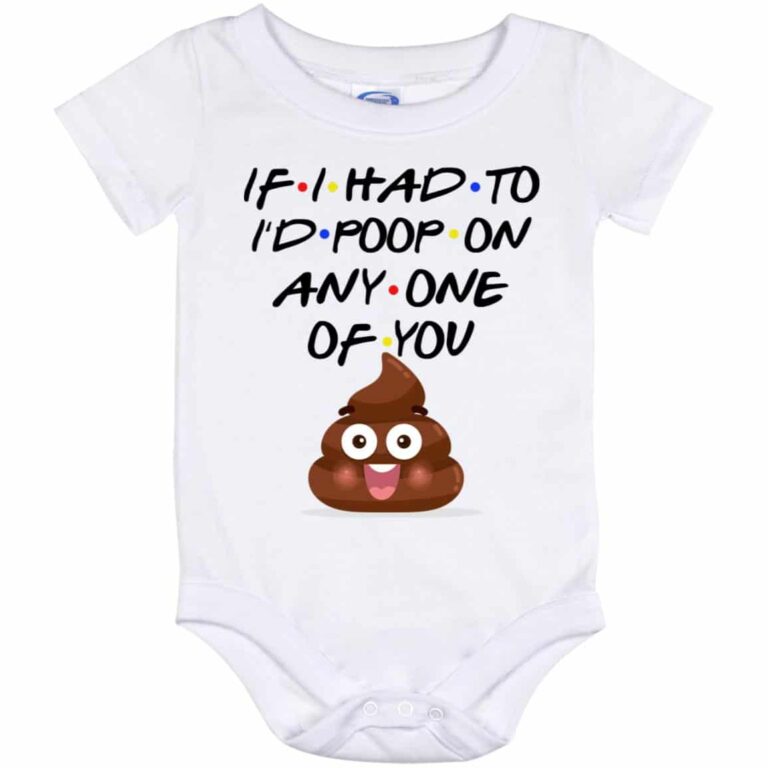 If I Had To Poop Onesie, White, Baby Onesie - 12 Month