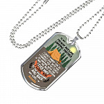 Personalized To My Freakin' Awesome Camping Partner I Love You To The Mountains And Back Dog Tag Pendant Necklace Personalized To My Freakin' Awesome Camping Partner I Love You To The Mountains And Back Dog Tag Pendant Necklace