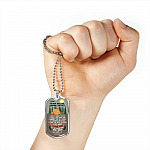 Personalized To My Freakin' Awesome Camping Partner I Love You To The Mountains And Back Dog Tag Pendant Necklace Personalized To My Freakin' Awesome Camping Partner I Love You To The Mountains And Back Dog Tag Pendant Necklace