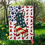 8VT. French Bulldog 4th Of July Garden Flag Mockup 5
