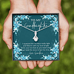 To My Granddaughter I Squeezed This Necklace Really Tight and Filled It with Love  Alluring Pendant Necklace To My Granddaughter I Squeezed This Necklace Really Tight and Filled It with Love Alluring Pendant Necklace