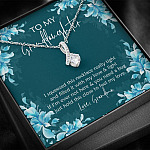 To My Granddaughter I Squeezed This Necklace Really Tight and Filled It with Love  Alluring Pendant Necklace To My Granddaughter I Squeezed This Necklace Really Tight and Filled It with Love Alluring Pendant Necklace