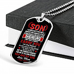 Son I Closed My Eyes For A Moment And Suddenly A Man Stood Where A Boy Used To Be From Mom Dog Tag Pendant Necklace Son I Closed My Eyes For A Moment And Suddenly A Man Stood Where A Boy Used To Be From Mom Dog Tag Pendant Necklace