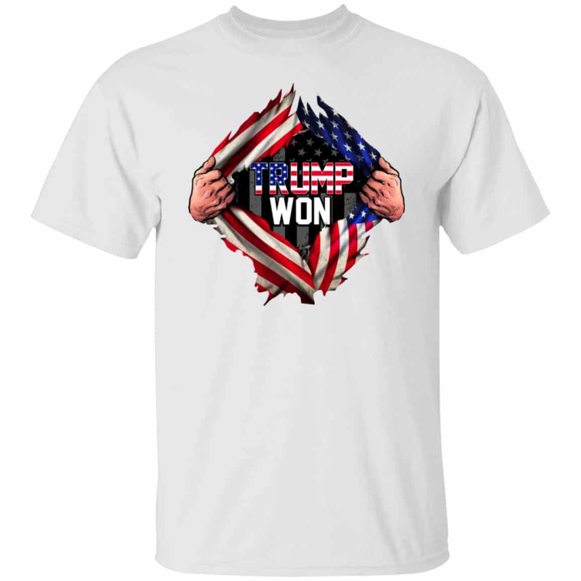 trump won shirt, White, Unisex T-Shirt