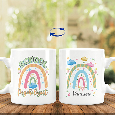 Personalized School Psychologist, White, 11 oz. White Mug