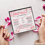 To My Best Friend On Her Wedding Day Friend To Bride Alluring Beauty Necklace - Wedding Gift For Bride