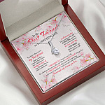 To My Best Friend On Her Wedding Day Friend To Bride Alluring Beauty Necklace - Wedding Gift For Bride