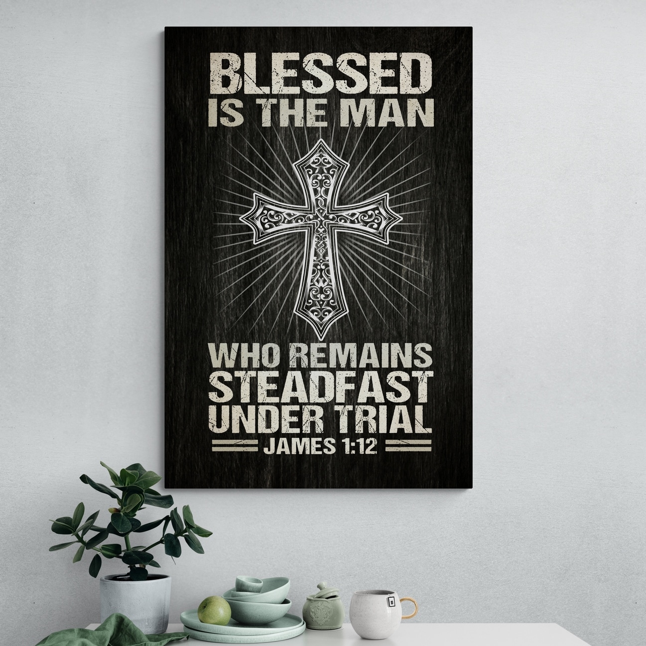 5NH. Blessed The Man-CANVAS(5) mk2
