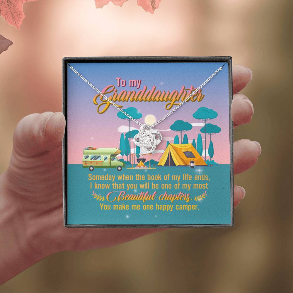 To My Granddaughter Someday When The Book Of My Life Ends Camping Interlocking Love Knot Necklace To My Granddaughter Someday When The Book Of My Life Ends Camping Interlocking Love Knot Necklace