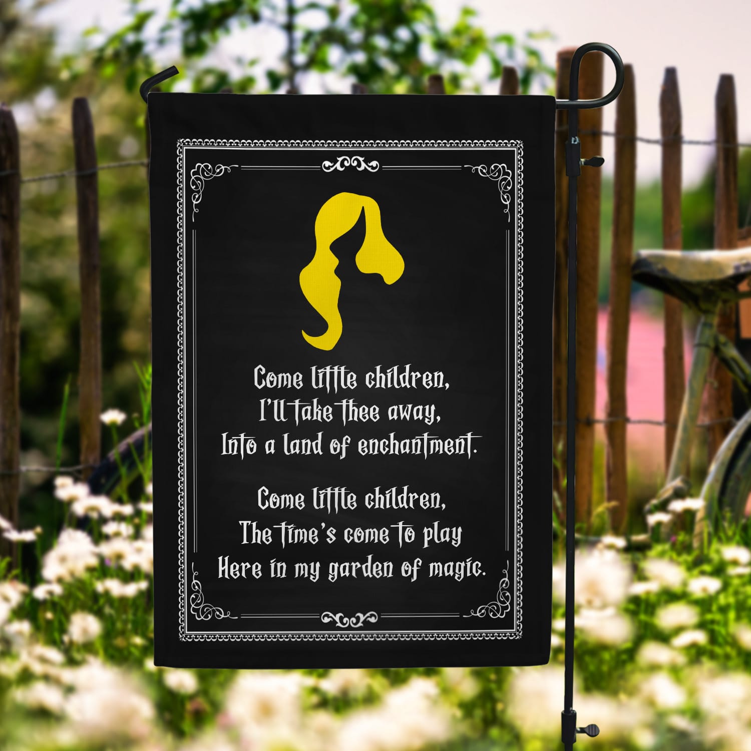 3. Come Little Children(4) Garden Flag Mockup 6