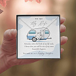 Camping to My Wife Someday When the Book of My Life Ends Love Knot Pendant Necklace Camping to My Wife Someday When the Book of My Life Ends Love Knot Pendant Necklace