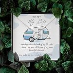 Camping to My Wife Someday When the Book of My Life Ends Love Knot Pendant Necklace Camping to My Wife Someday When the Book of My Life Ends Love Knot Pendant Necklace