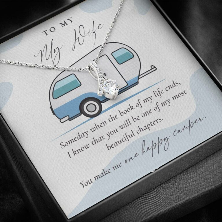 Camping to My Wife Someday When the Book of My Life Ends Alluring Pendant Necklace