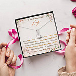 To My Smokin' Hot Wife If I Had One Wish It Would Be To Turn Back The Clock Alluring Beauty Necklace To My Smokin' Hot Wife If I Had One Wish It Would Be To Turn Back The Clock Alluring Beauty Necklace