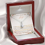To My Smokin' Hot Wife If I Had One Wish It Would Be To Turn Back The Clock Alluring Beauty Necklace To My Smokin' Hot Wife If I Had One Wish It Would Be To Turn Back The Clock Alluring Beauty Necklace
