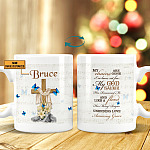 Personalized My Chains Are Gone I've Been Set Free My God My Savior Two Sided Ceramic Coffee Mug