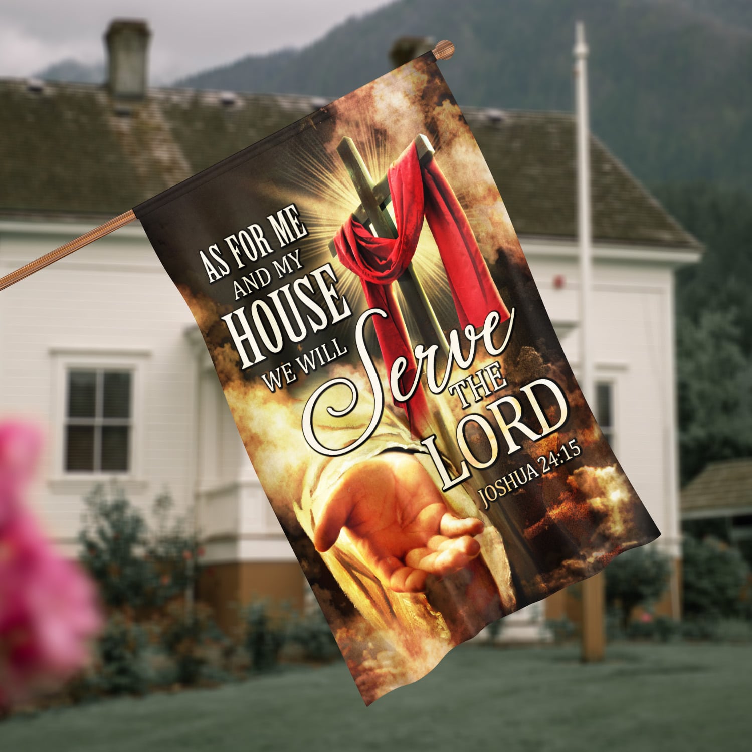 56 HG. As For Me And My House(6) House Flag Mockup 4