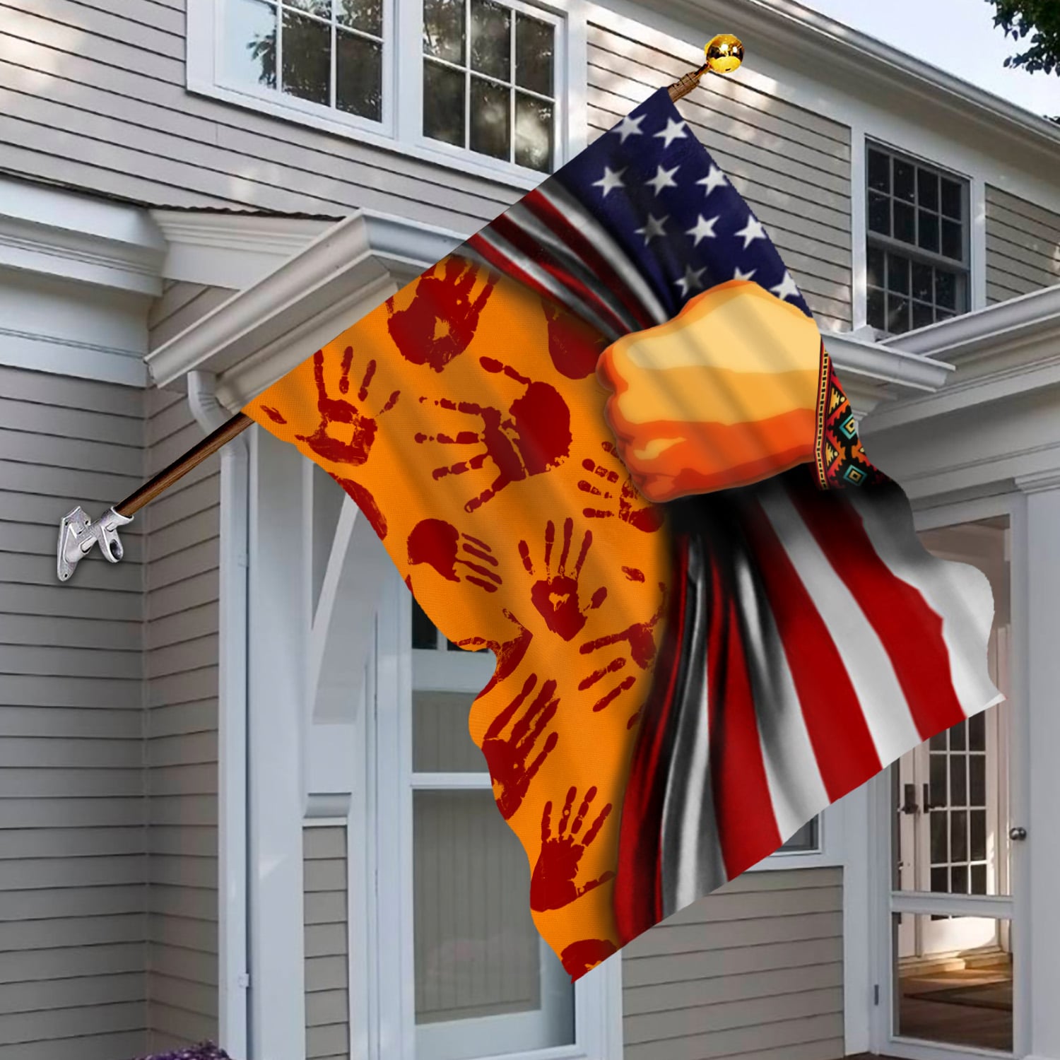 6BN. Every Child Matters (6) House Flag Mockup 6