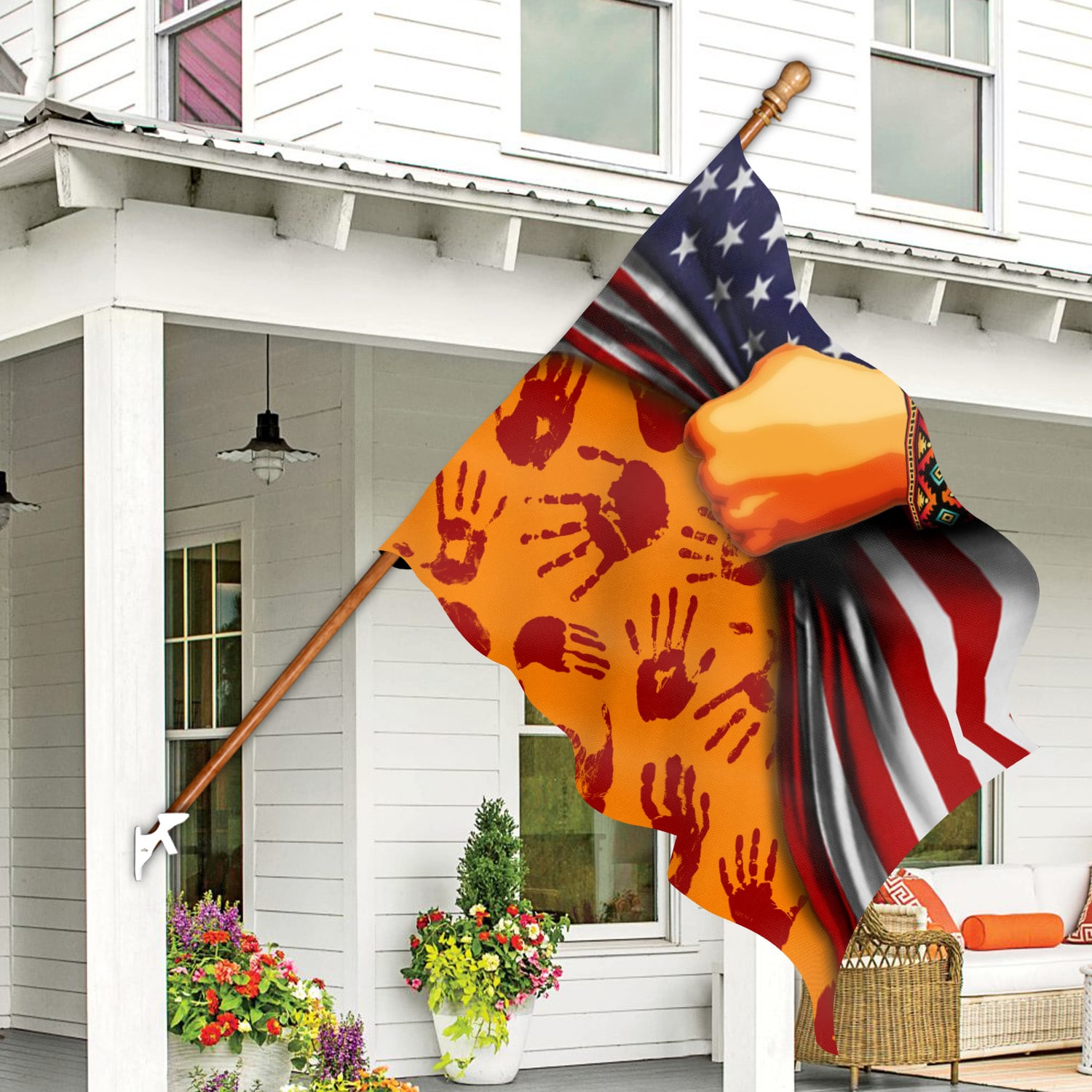 6BN. Every Child Matters (6) House Flag Mockup 7