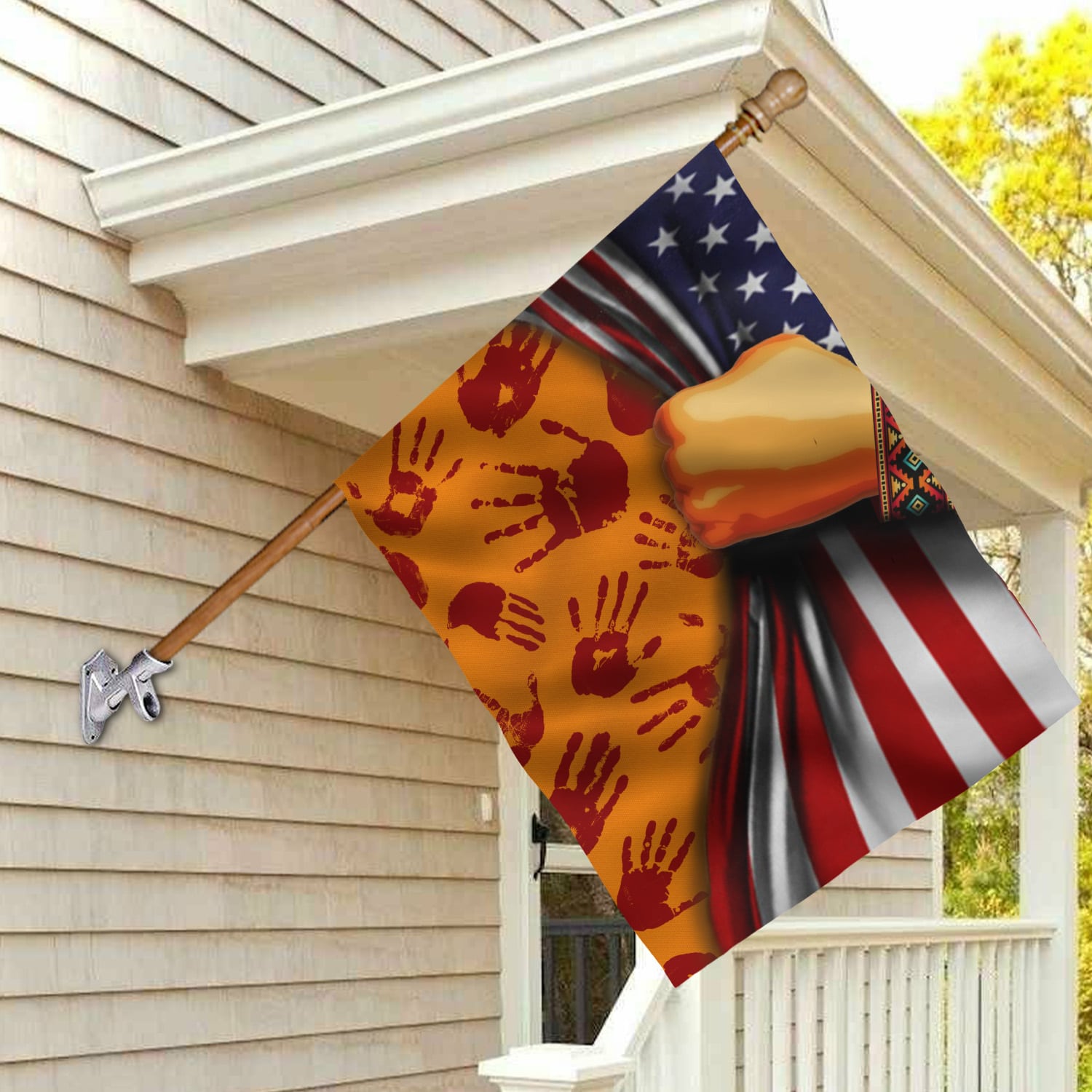 6BN. Every Child Matters (6) House Flag Mockup 2