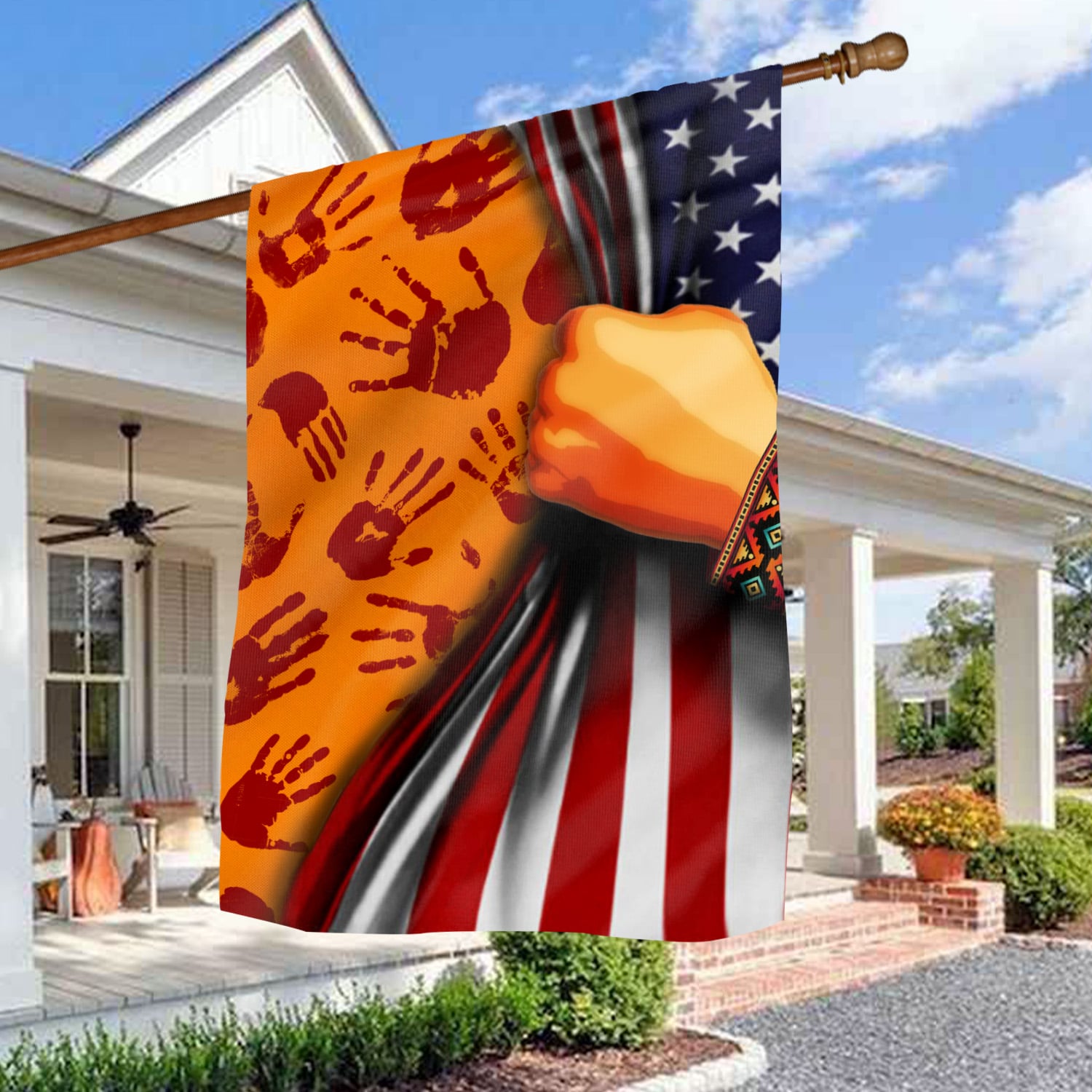 6BN. Every Child Matters (6) House Flag Mockup 3