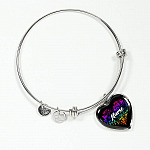 Rainbow Nurse Heart Proud Nurse Heart Pendant Necklace