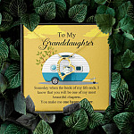 To My Granddaughter I Know You Make Me One Happy Camper Forever Love Necklace To My Granddaughter I Know You Make Me One Happy Camper Forever Love Necklace