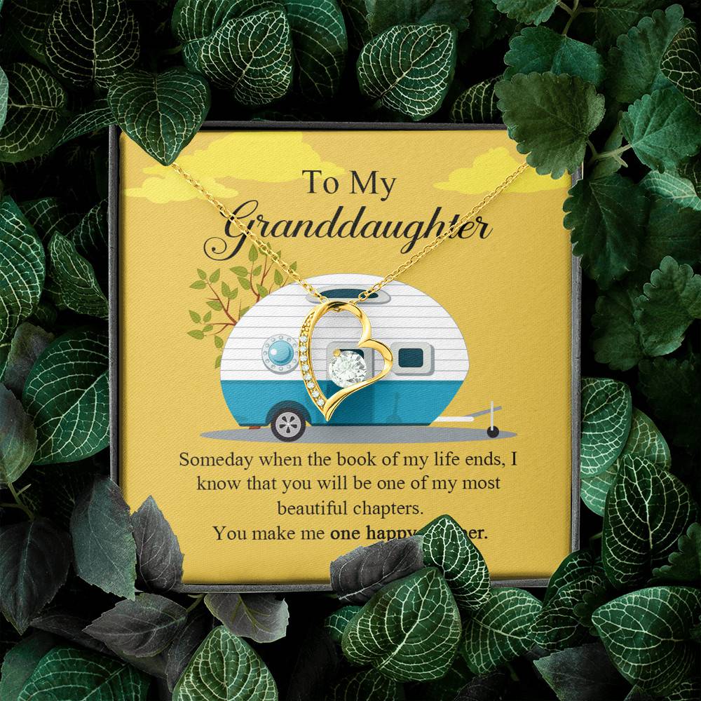 To My Granddaughter I Know You Make Me One Happy Camper Forever Love Necklace To My Granddaughter I Know You Make Me One Happy Camper Forever Love Necklace