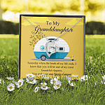 To My Granddaughter I Know You Make Me One Happy Camper Forever Love Necklace To My Granddaughter I Know You Make Me One Happy Camper Forever Love Necklace