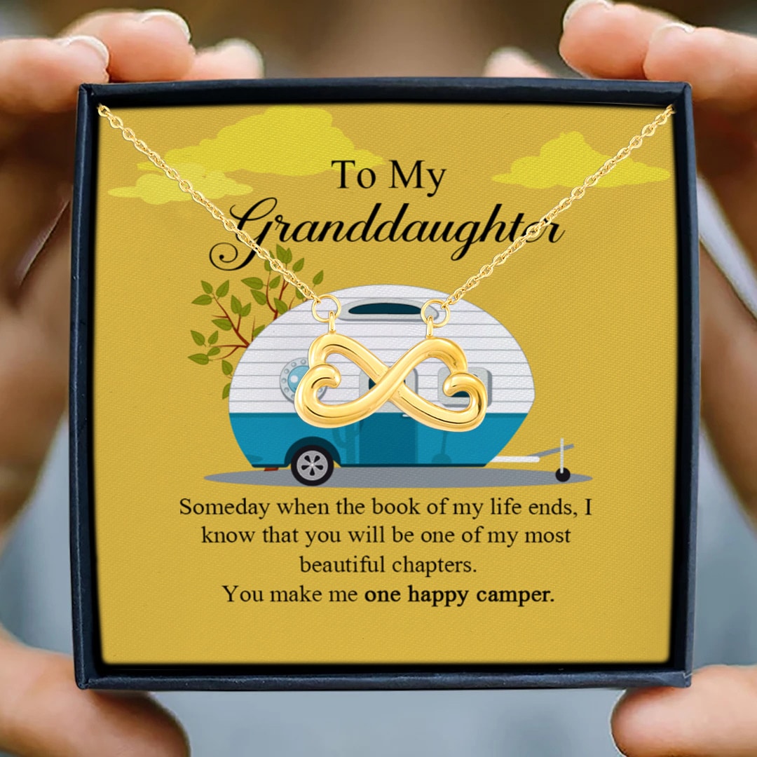 4UT. Rv Granddaughter(4) Infinity Heart Necklace (Gold) 3