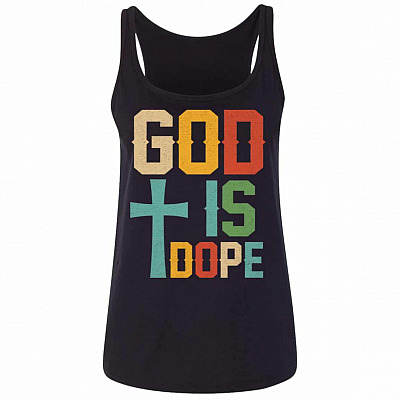 god tank, Black, Ladies Tank Top