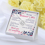 To My Husband's Mom Thank You For Everything Love Knot Necklace - Jewelry Gift For Mother In Law