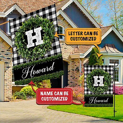 Alternative view of Personalized Flag - Personalized Garden Flag Welcome House Flag - Outdoor Decorative Garden Flag - House Flag